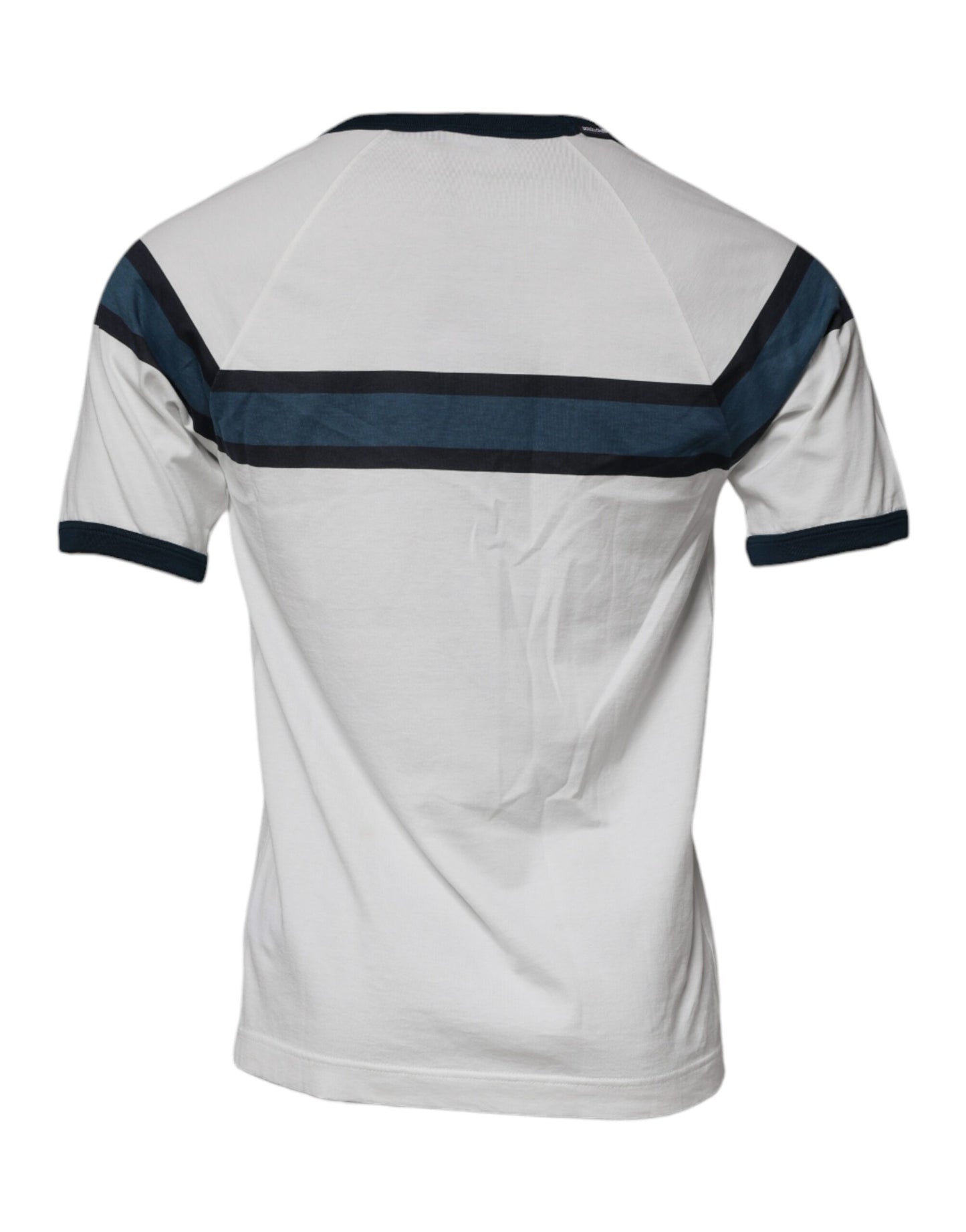 Dolce &amp; Gabbana Weißes T-Shirt mit Rundhalsausschnitt aus Baumwolle mit DG-Krone