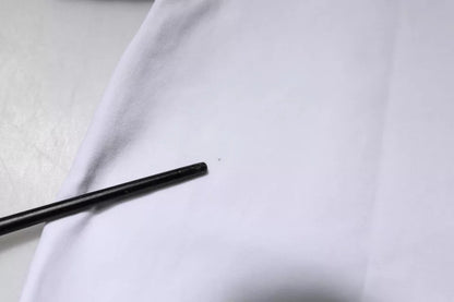 Dolce &amp; Gabbana – Weißes T-Shirt mit Rundhalsausschnitt und kurzen Ärmeln und DG-Logo