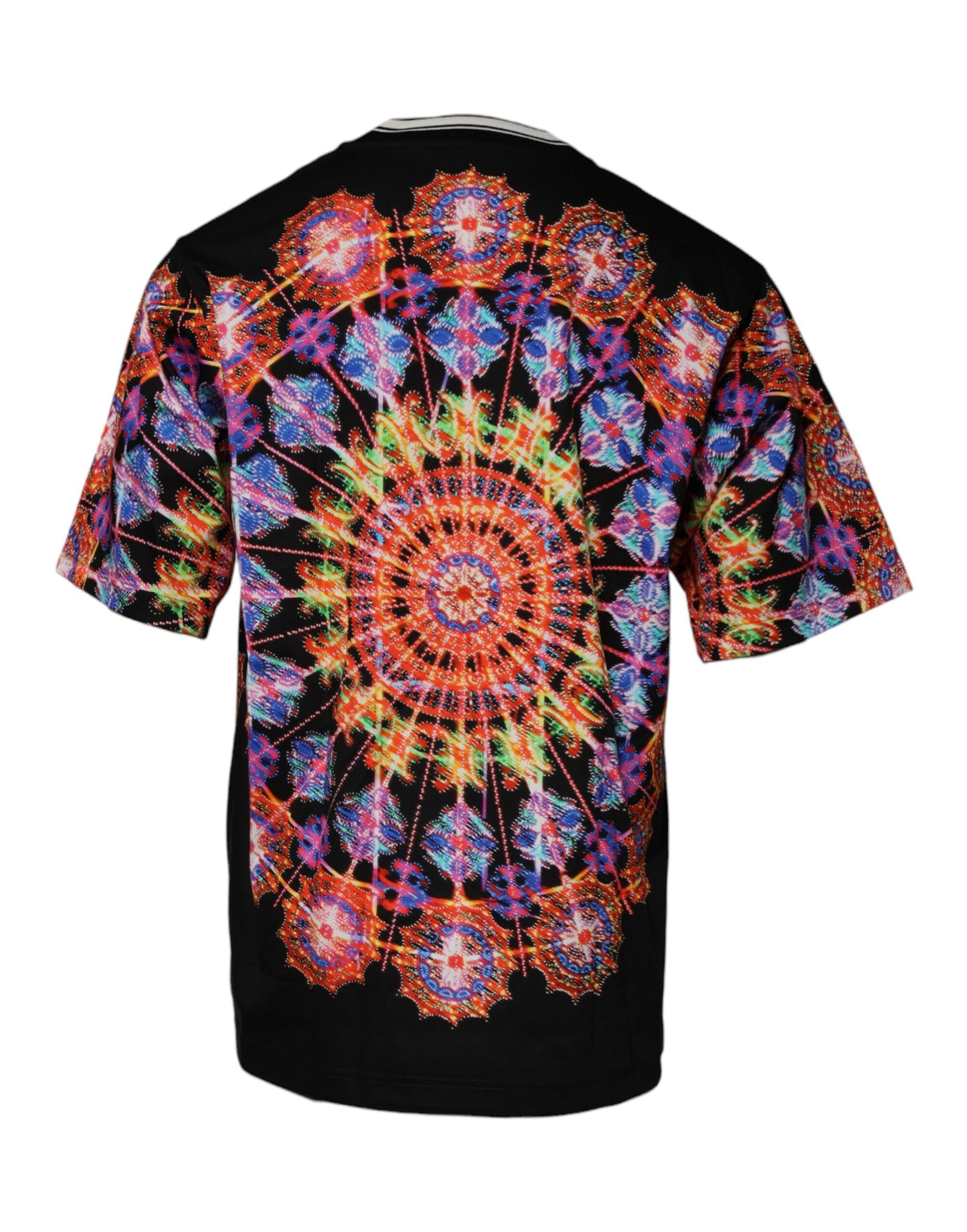 Dolce &amp; Gabbana Multicolor Kaleidoscope Herren Kurzarm-T-Shirt