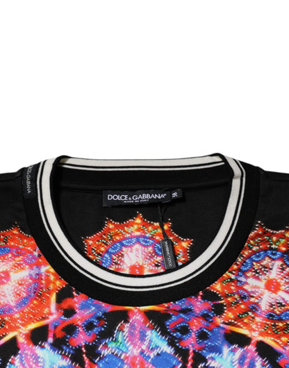 Dolce &amp; Gabbana Multicolor Kaleidoscope Herren Kurzarm-T-Shirt