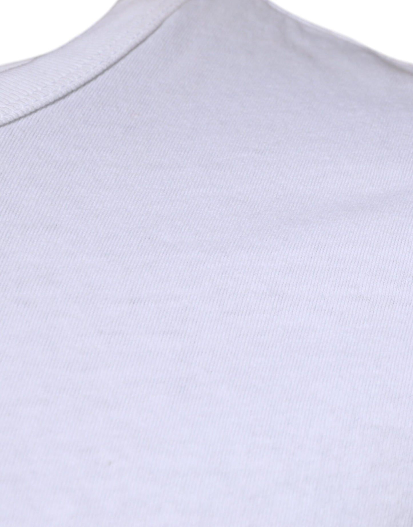 Dolce &amp; Gabbana – T-Shirt mit Rundhalsausschnitt und kurzen Ärmeln in Weiß