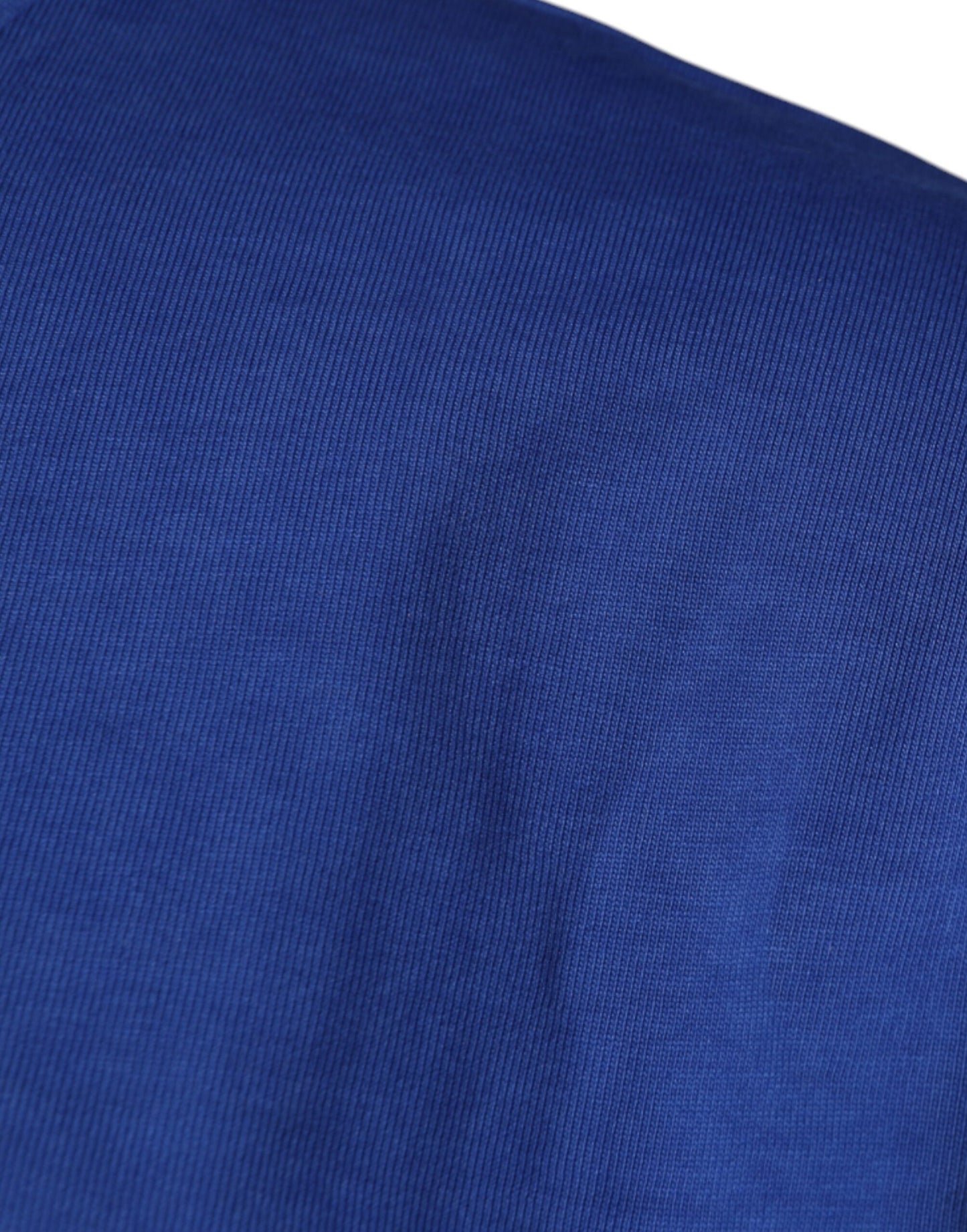 Dolce &amp; Gabbana – Blaues Baumwoll-T-Shirt mit Rundhalsausschnitt und grafischem Print