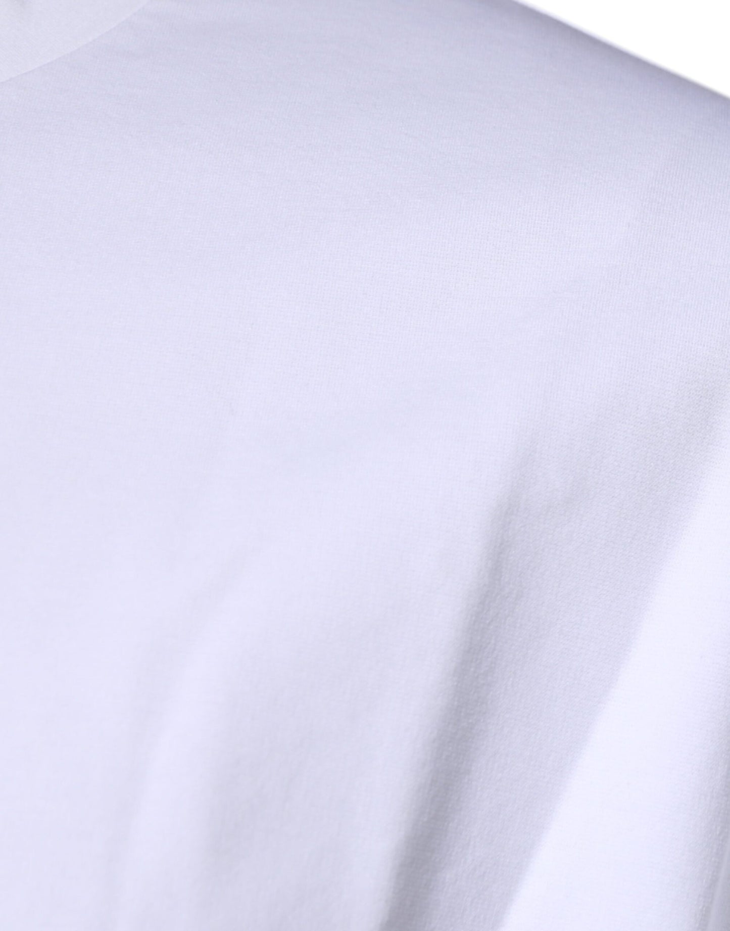 Dolce &amp; Gabbana – Weißes T-Shirt aus Baumwolle mit Rundhalsausschnitt und DG-Logo