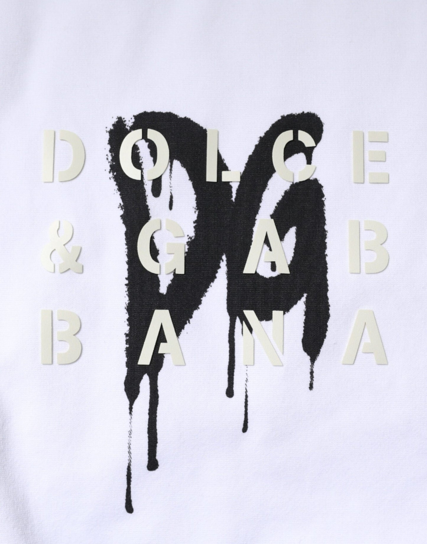 Dolce &amp; Gabbana – Weißes T-Shirt aus Baumwolle mit Rundhalsausschnitt und DG-Logo