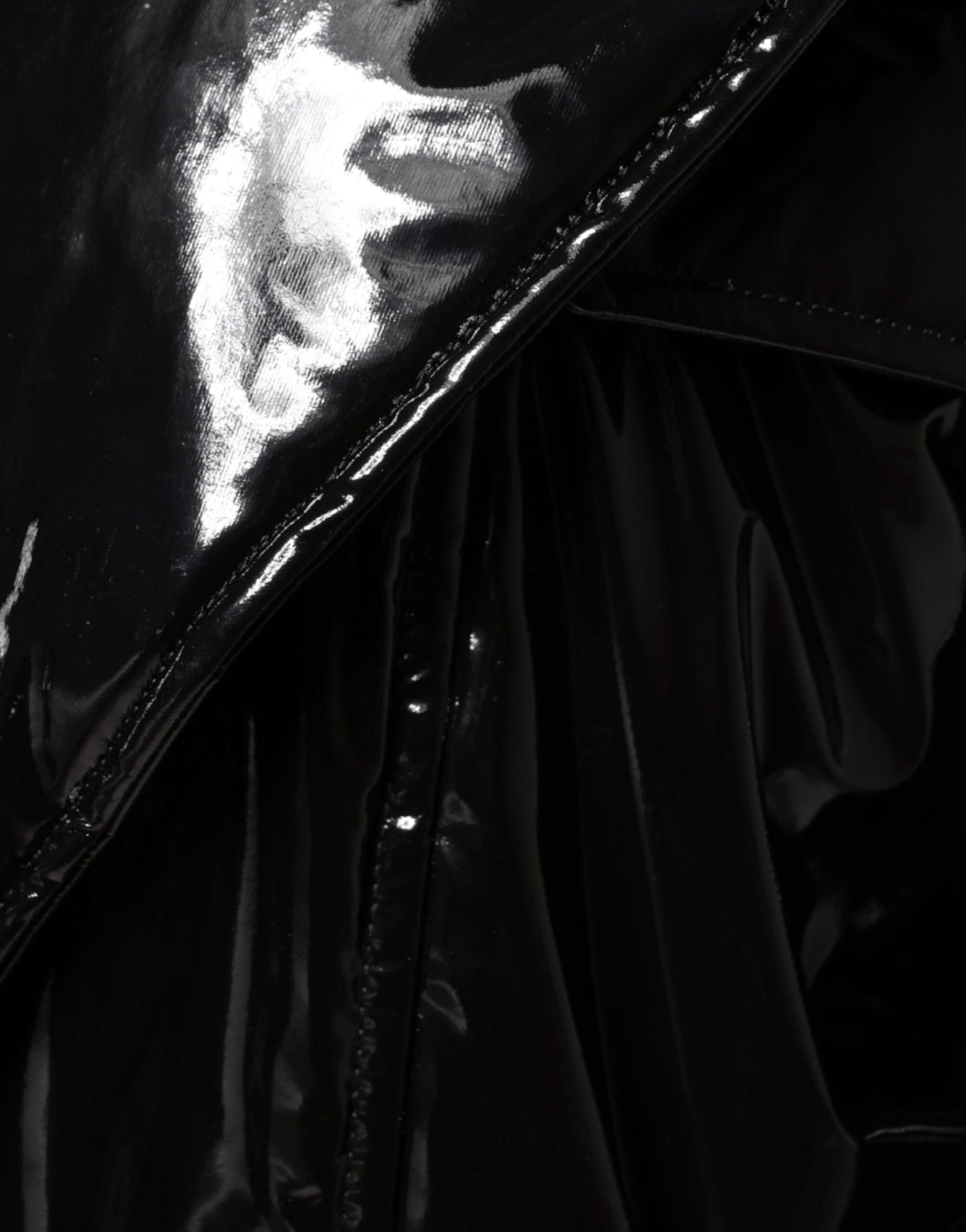 Dolce &amp; Gabbana – Schwarze Blousonjacke aus Polyester mit Knopfleiste