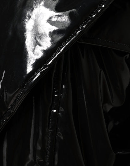 Dolce &amp; Gabbana – Schwarze Blousonjacke aus Polyester mit Knopfleiste