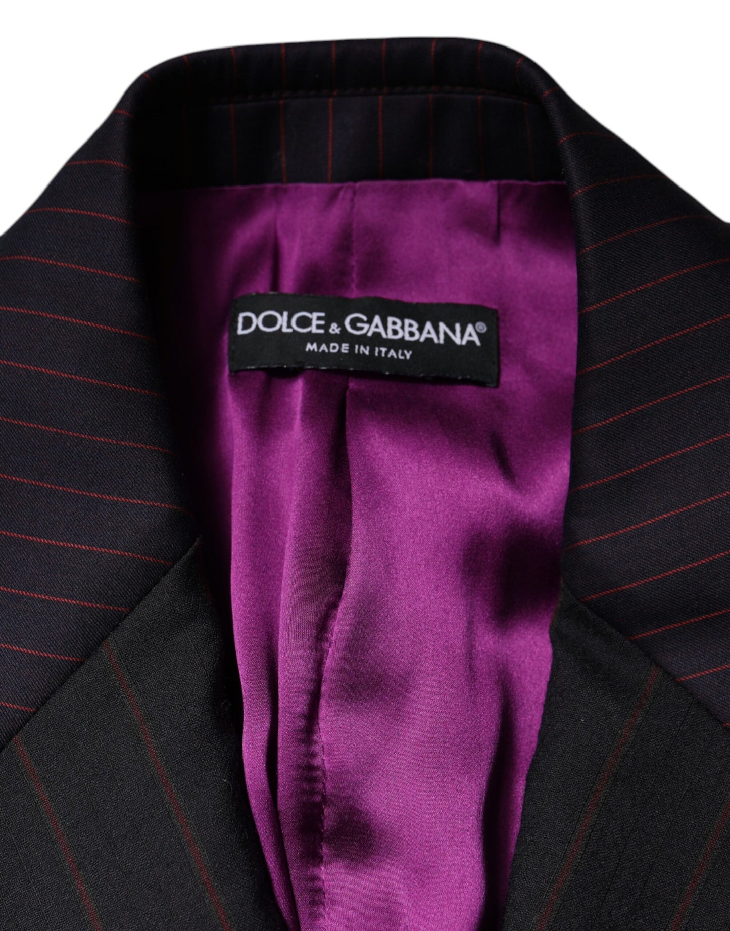 Dolce &amp; Gabbana – Kurzer Blazer aus Wolle mit mehrfarbigen Streifen