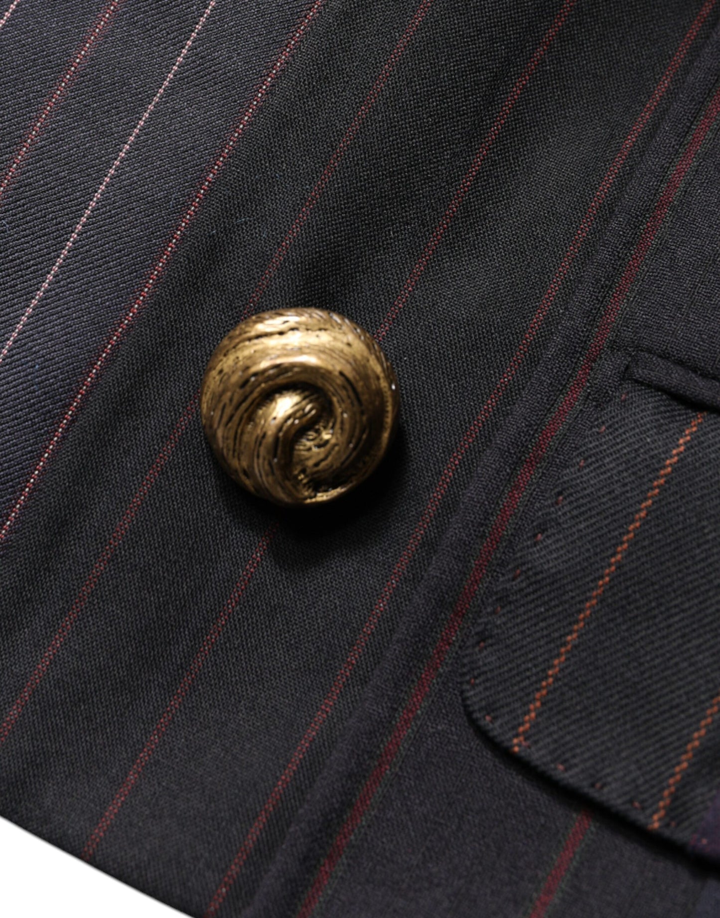 Dolce &amp; Gabbana – Kurzer Blazer aus Wolle mit mehrfarbigen Streifen