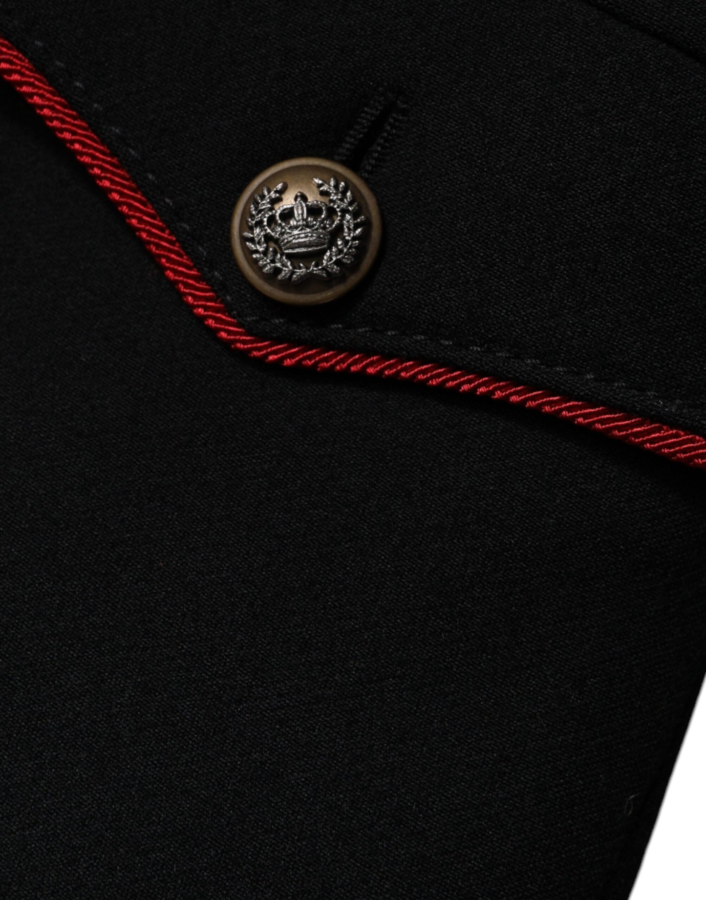 Dolce &amp; Gabbana – Schwarze, einreihige Trenchcoat-Jacke