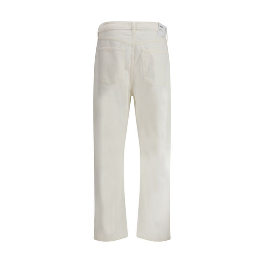 Agolde Jeans aus weißer Baumwolle in lockerer Passform