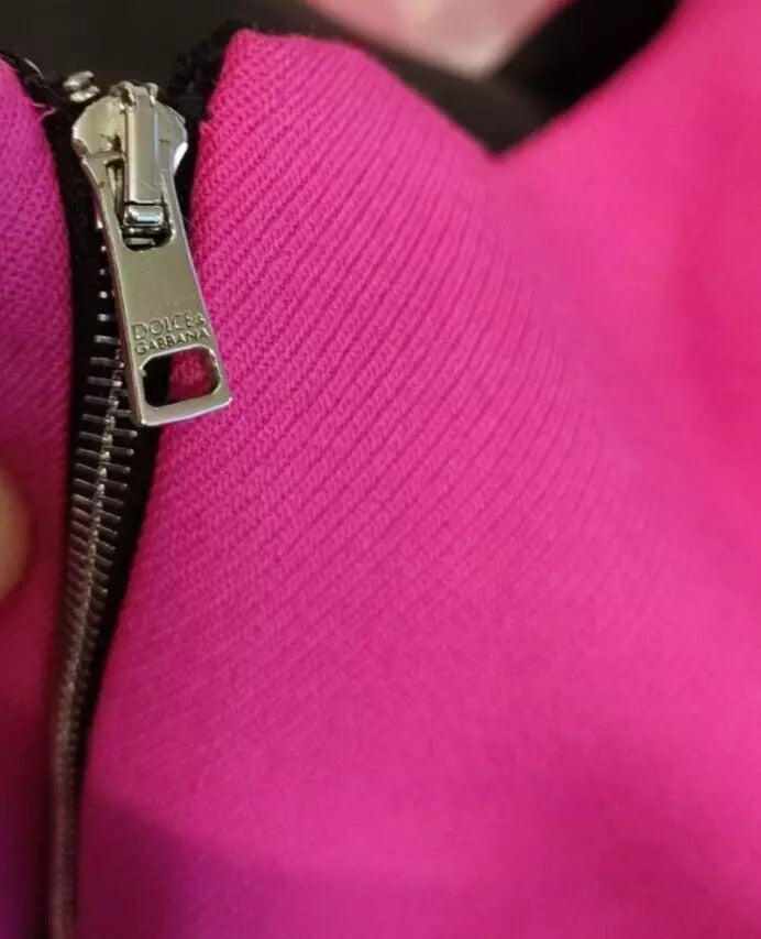 Dolce &amp; Gabbana – Rosa ärmelloses, figurbetontes Minikleid in A-Linie