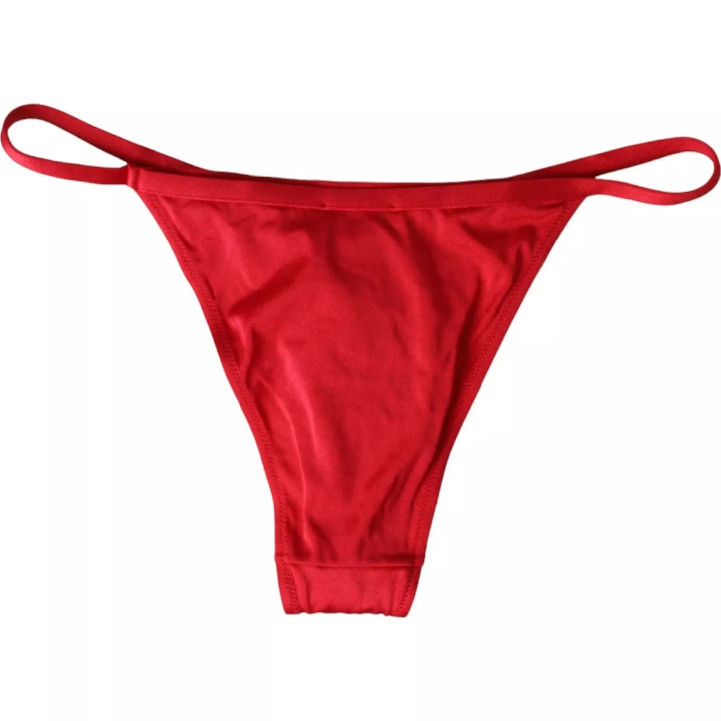 Dolce &amp; Gabbana Roter Nylon Stretch Beachwear Bademode Bottom Bikini