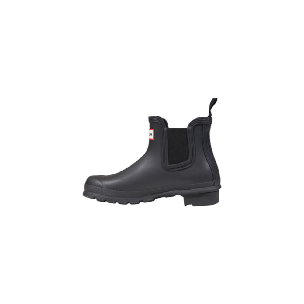 Hunter Black Knöchelhohe Stiefel aus recyceltem Polyester