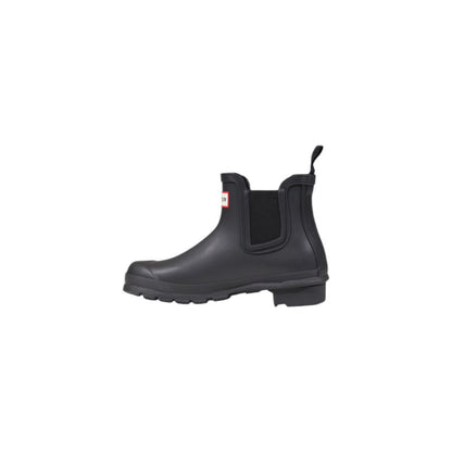 Hunter Black Knöchelhohe Stiefel aus recyceltem Polyester
