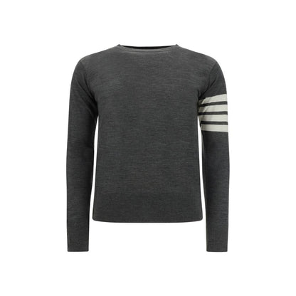 Thom Browne Graues Fleece-Sweatshirt aus Wolle