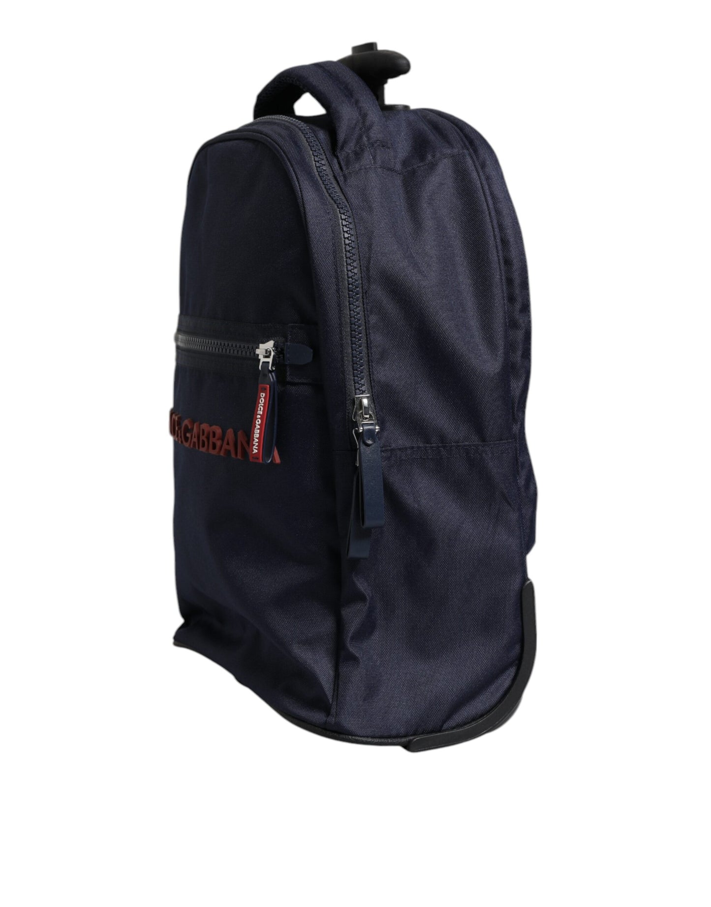 Dolce &amp; Gabbana Blau-Rot Polyester Kinder Rucksack Rad Koffer Tasche