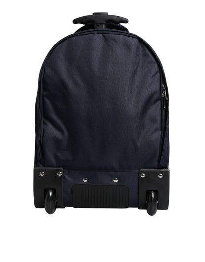 Dolce &amp; Gabbana Blau-Rot Polyester Kinder Rucksack Rad Koffer Tasche