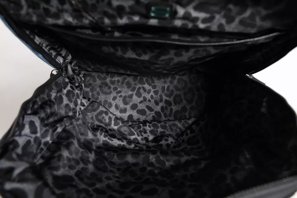 Dolce &amp; Gabbana – Schulrucksack aus Nylon mit DG-Logo, Schwarz