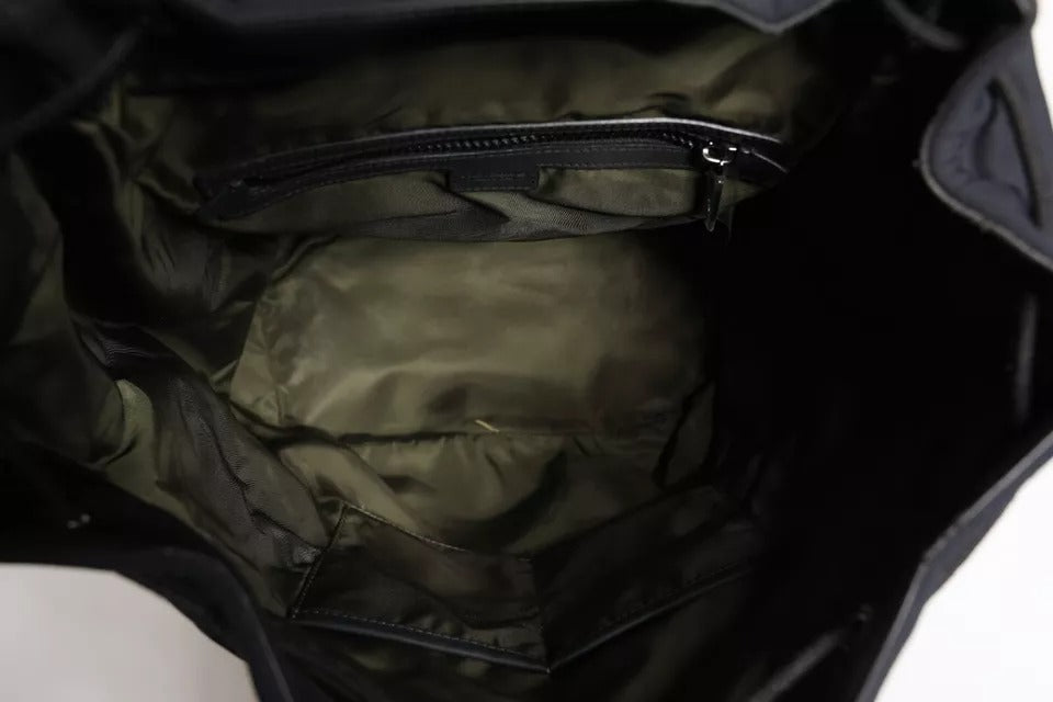 Dolce &amp; Gabbana – Schulrucksack aus Neopren und Nylon mit DG-Logo, Schwarz