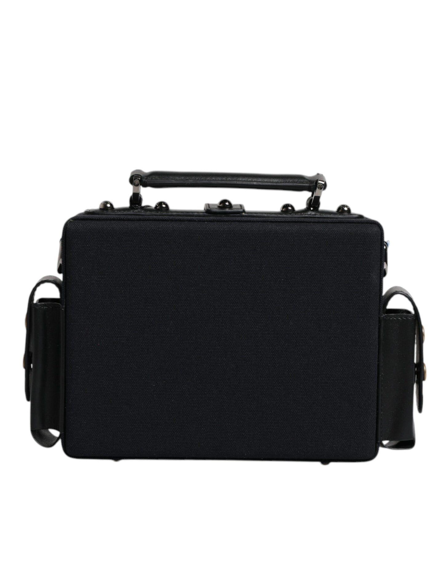 Dolce &amp; Gabbana – Umhängetasche aus schwarzem Leder mit Henkel