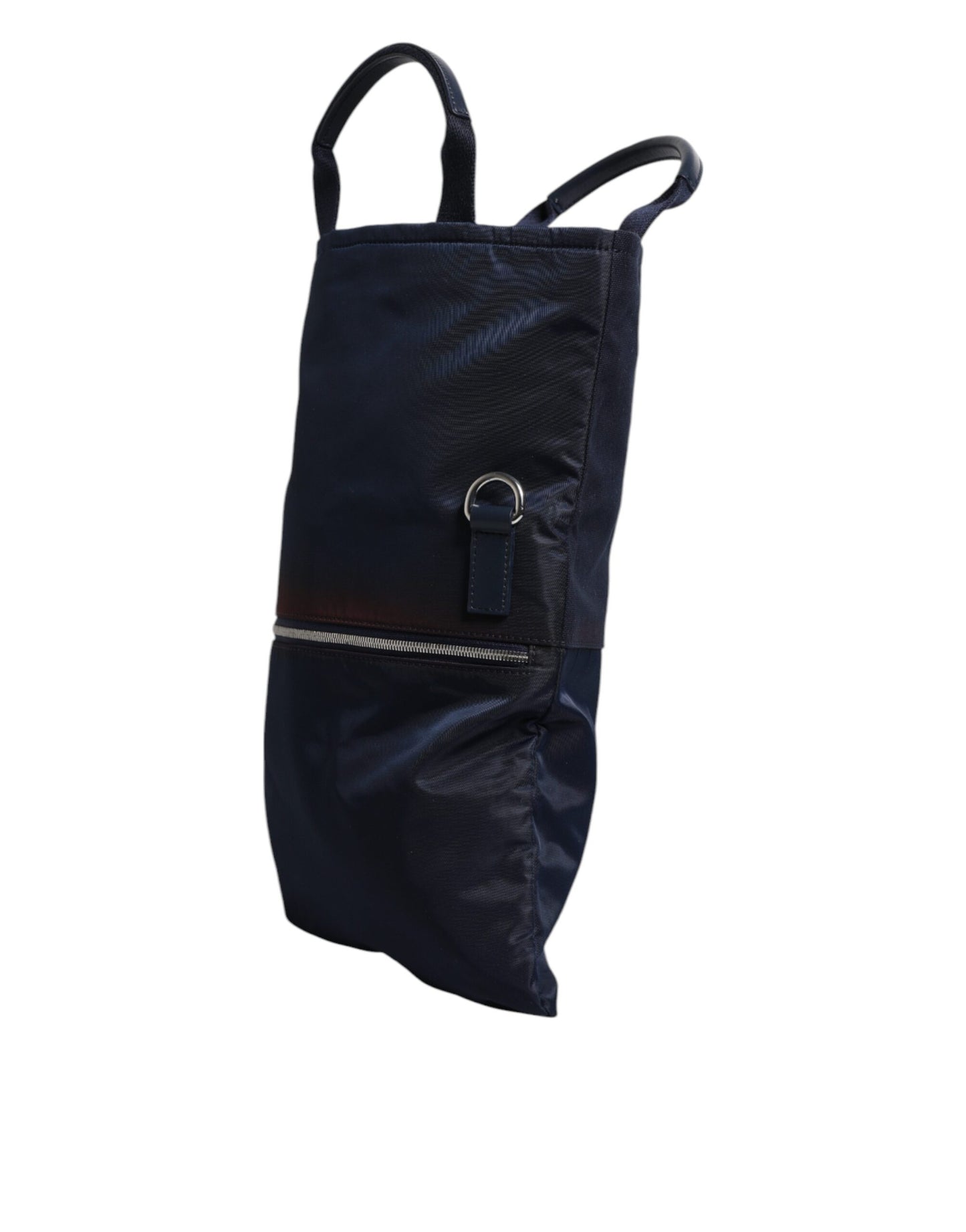 Dolce &amp; Gabbana – Wickeltasche aus dunkelblauem Nylon mit Schulterriemen