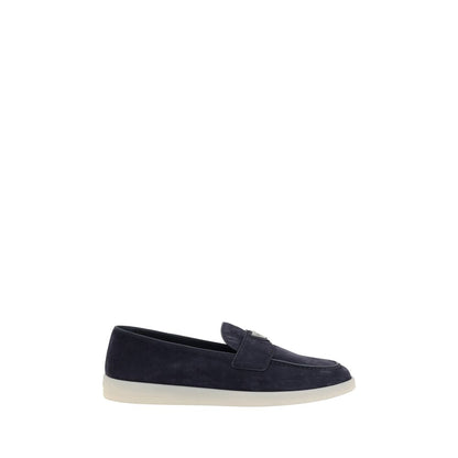 Prada Blaue Slipper aus Gummi