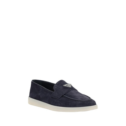 Prada Blaue Slipper aus Gummi