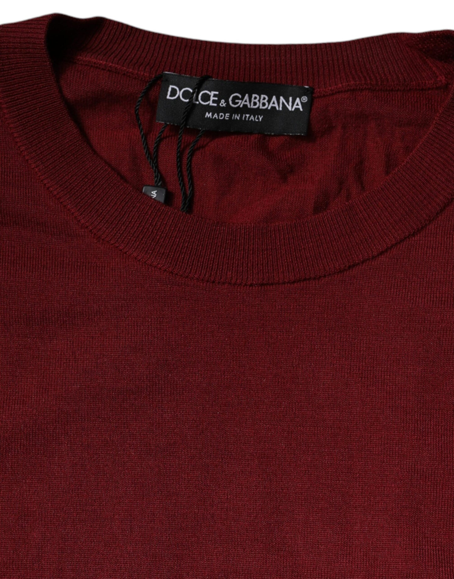 Dolce &amp; Gabbana Kaschmirpullover mit Rundhalsausschnitt, kastanienbraun