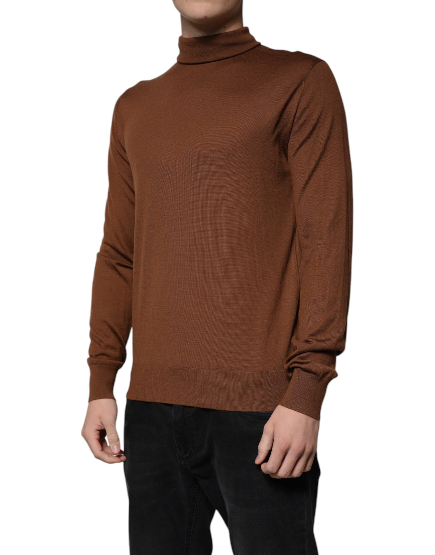 Dolce &amp; Gabbana Brauner Rollkragenpullover aus Kaschmir