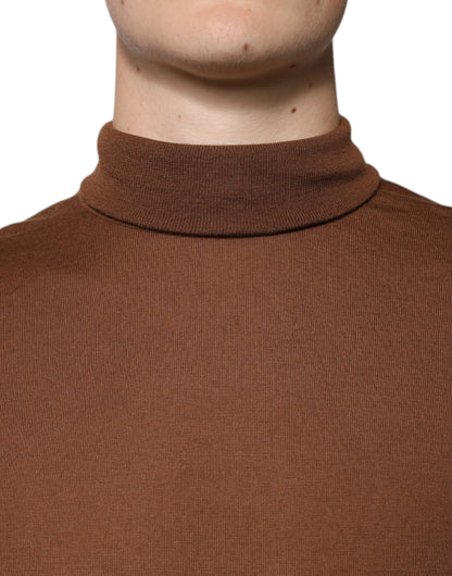 Dolce &amp; Gabbana Brauner Rollkragenpullover aus Kaschmir