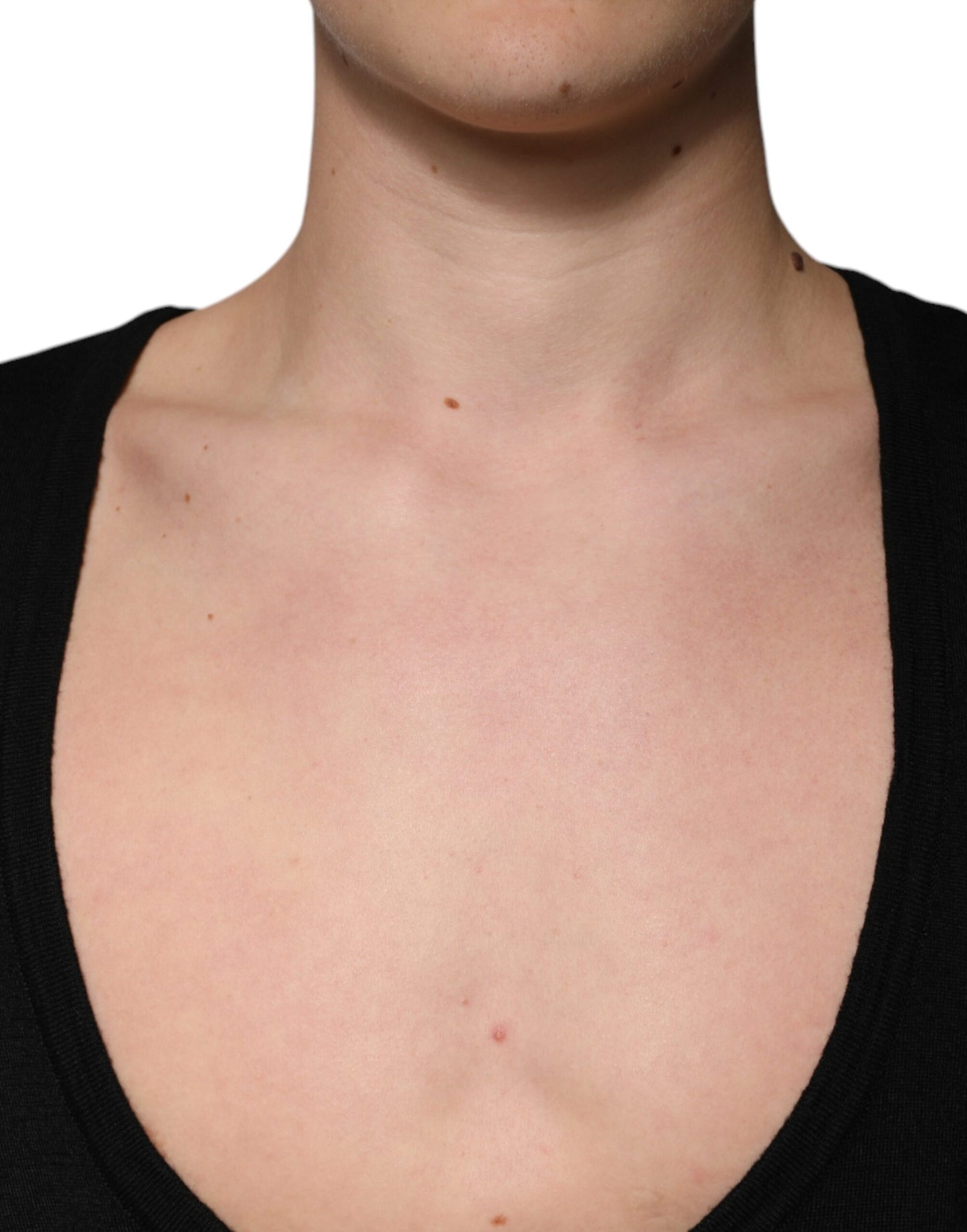 Dolce &amp; Gabbana Schwarzer Pullover aus Wolle mit Rundhalsausschnitt