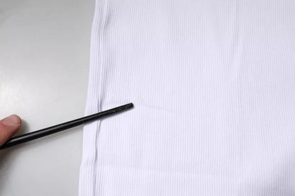 Dolce &amp; Gabbana – Ärmelloses Tank-T-Shirt aus weißer Baumwolle mit Rundhalsausschnitt