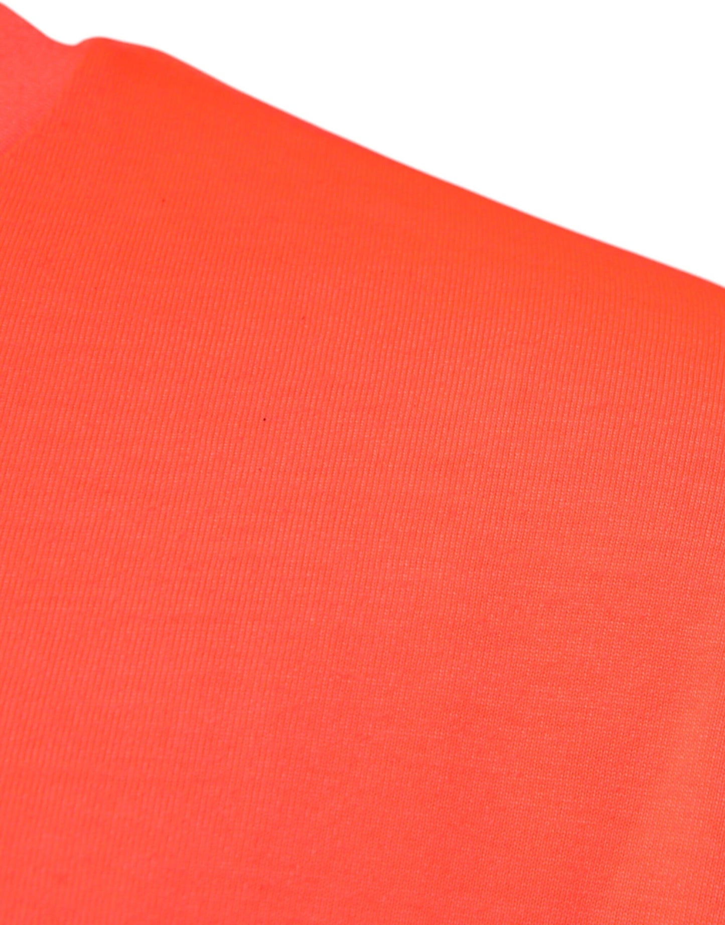 Dolce &amp; Gabbana – Orangefarbenes T-Shirt aus Polyester mit Rundhalsausschnitt und Logo