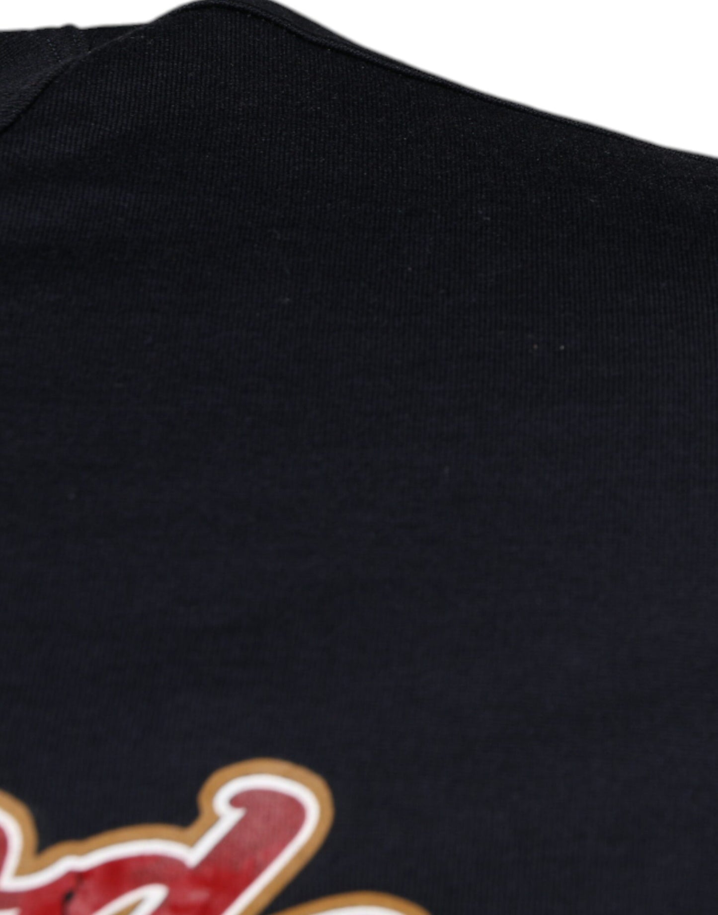 Dolce &amp; Gabbana – Blaues T-Shirt mit kurzen Ärmeln aus Baumwolle mit Engelsdruck