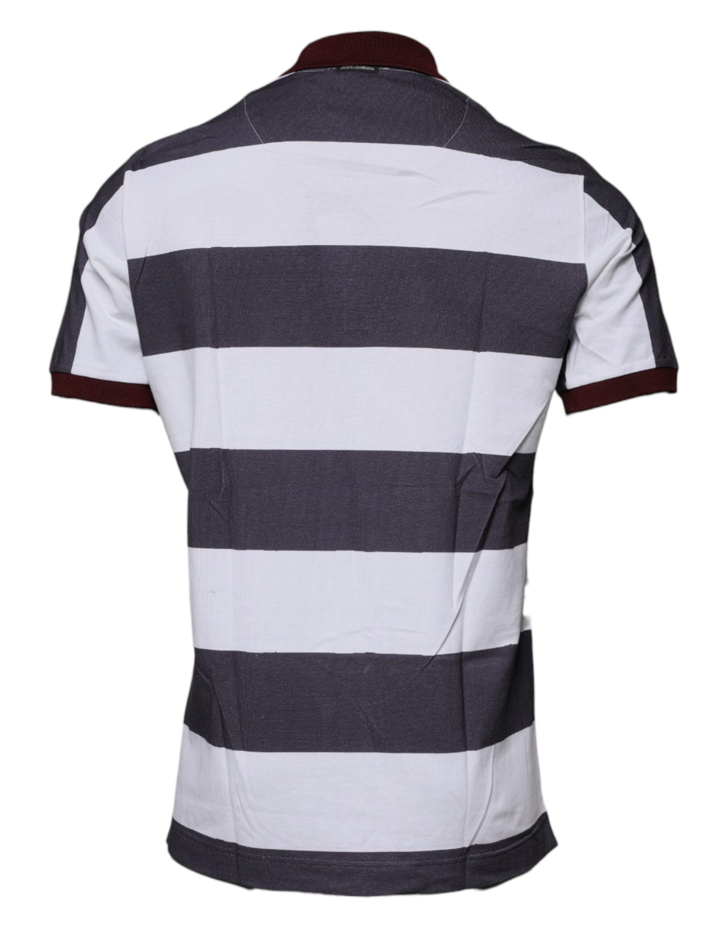 Dolce &amp; Gabbana – Poloshirt mit mehrfarbigem Grafikkragen