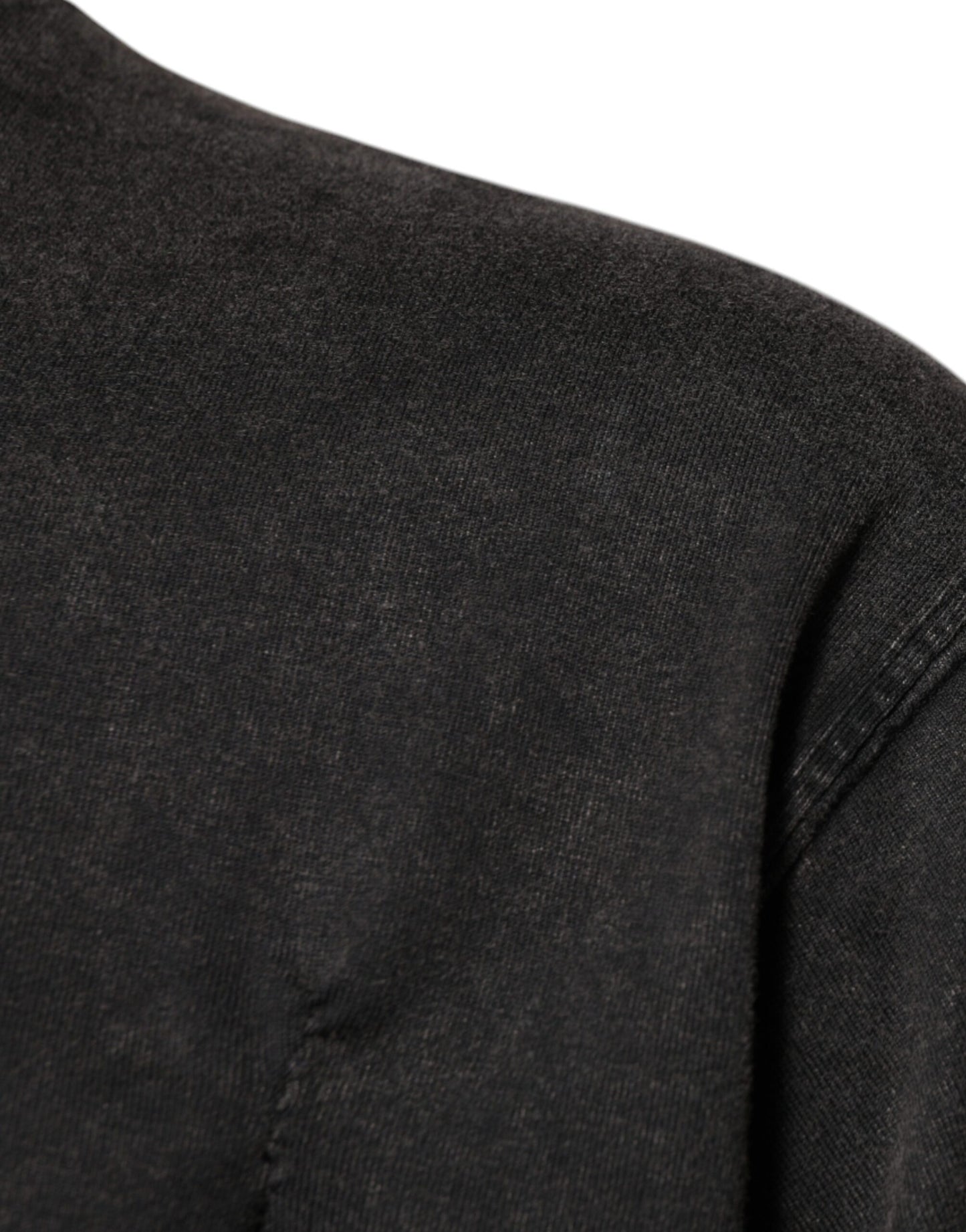 Dolce &amp; Gabbana Graues Baumwoll-T-Shirt mit Rundhalsausschnitt und Leopardenmuster