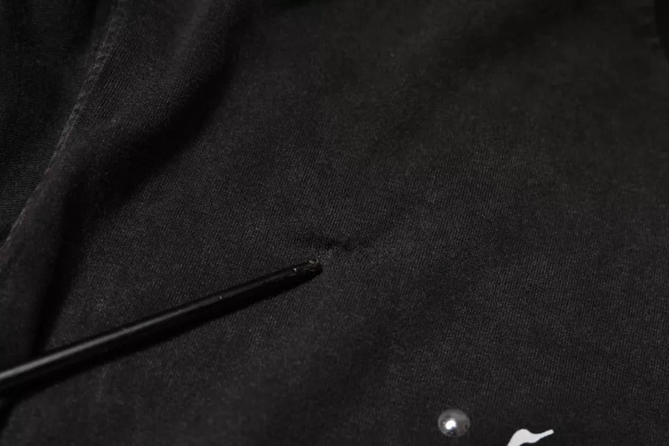 Dolce &amp; Gabbana Graues Baumwoll-T-Shirt mit Rundhalsausschnitt und Leopardenmuster