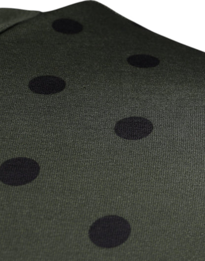 Dolce &amp; Gabbana Graues T-Shirt aus Sicilia-Baumwolle mit Rundhalsausschnitt