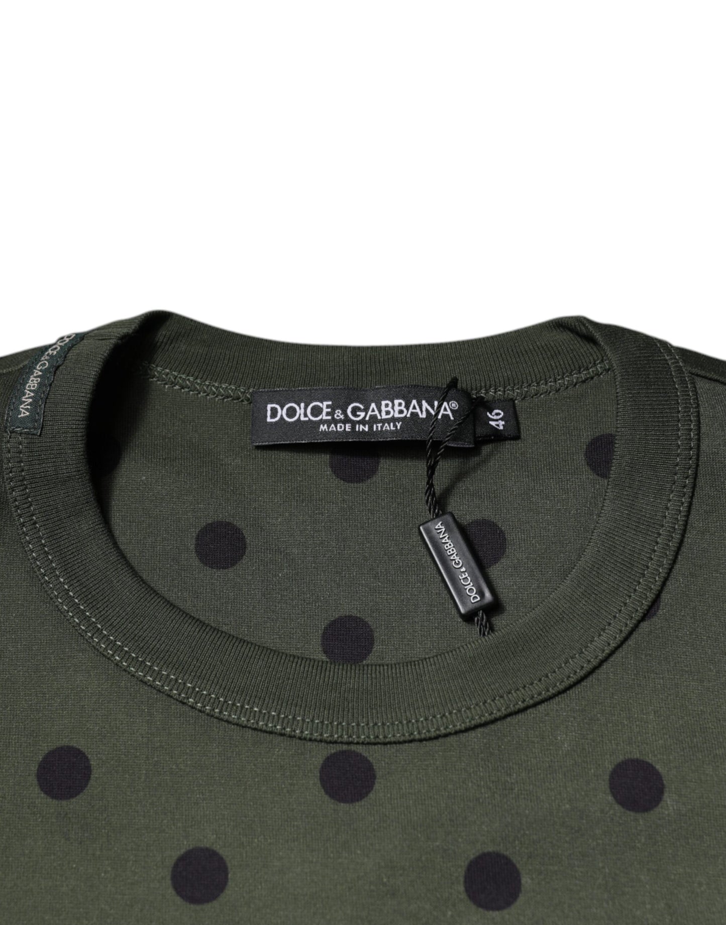 Dolce &amp; Gabbana Graues T-Shirt aus Sicilia-Baumwolle mit Rundhalsausschnitt
