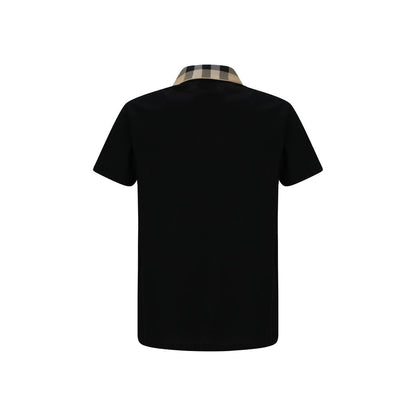 Schwarzes Baumwoll-Poloshirt von Burberry