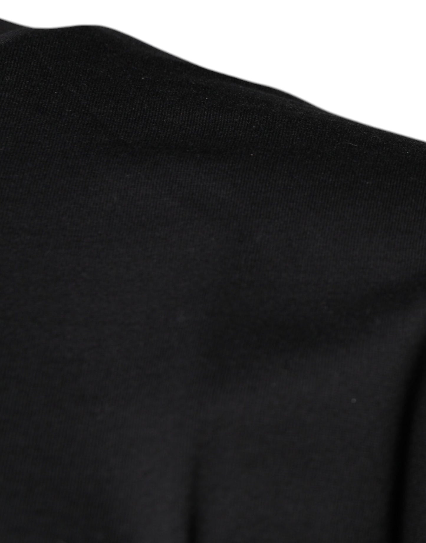 Dolce &amp; Gabbana – Schwarzes Baumwoll-T-Shirt mit Rundhalsausschnitt und DG-Logodruck