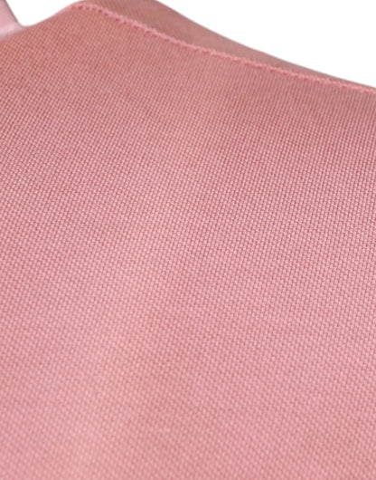 Dolce &amp; Gabbana – Kurzärmliges Poloshirt mit rosa Kronenkragen