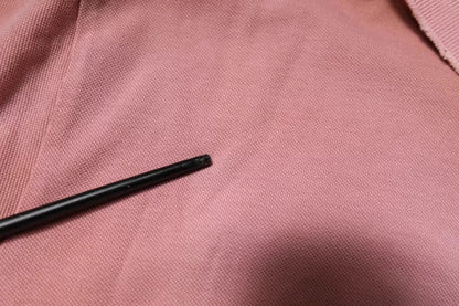 Dolce &amp; Gabbana – Kurzärmliges Poloshirt mit rosa Kronenkragen