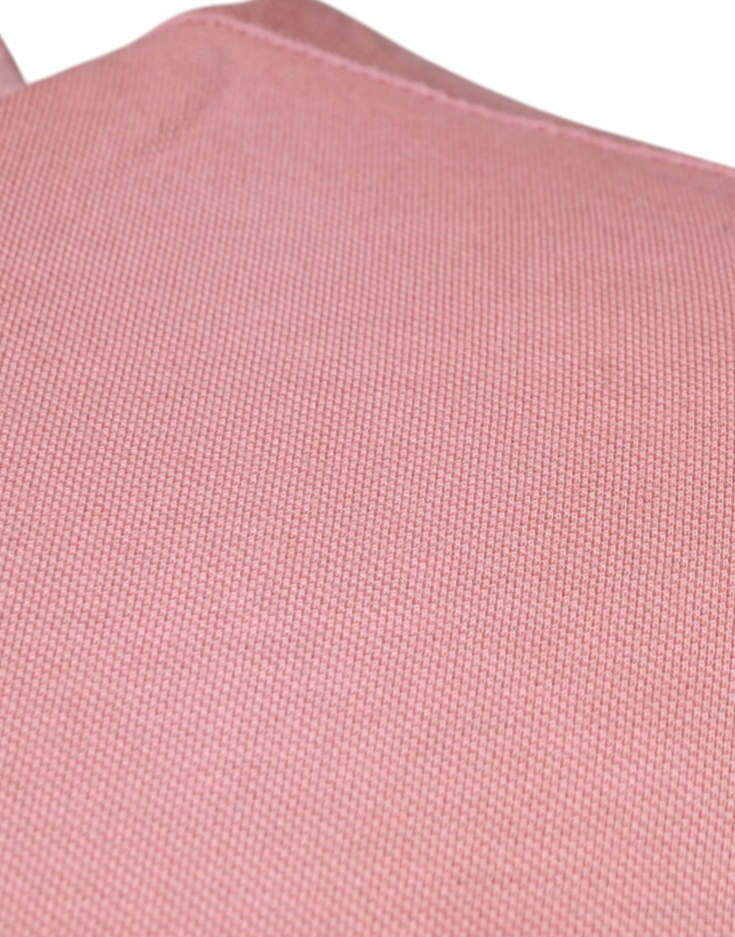 Dolce &amp; Gabbana – Kurzärmliges Poloshirt mit rosa Kronenkragen