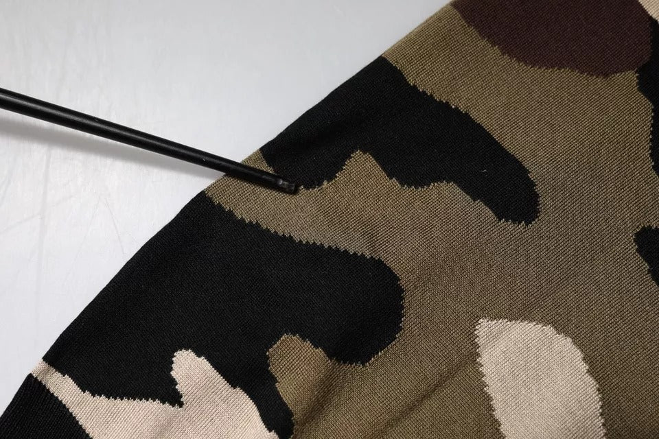 Dolce &amp; Gabbana – Mehrfarbiges Poloshirt mit Camouflage-Kragen