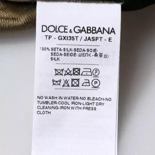 Dolce &amp; Gabbana – Mehrfarbiges Poloshirt mit Camouflage-Kragen