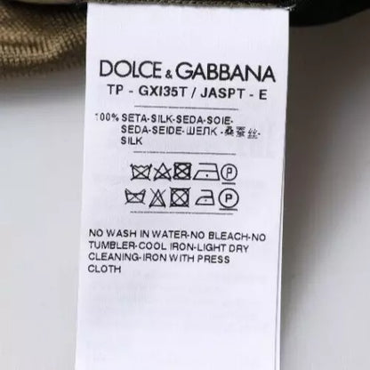 Dolce &amp; Gabbana – Mehrfarbiges Poloshirt mit Camouflage-Kragen