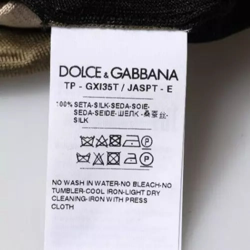 Dolce &amp; Gabbana – Mehrfarbiges Poloshirt mit Camouflage-Kragen