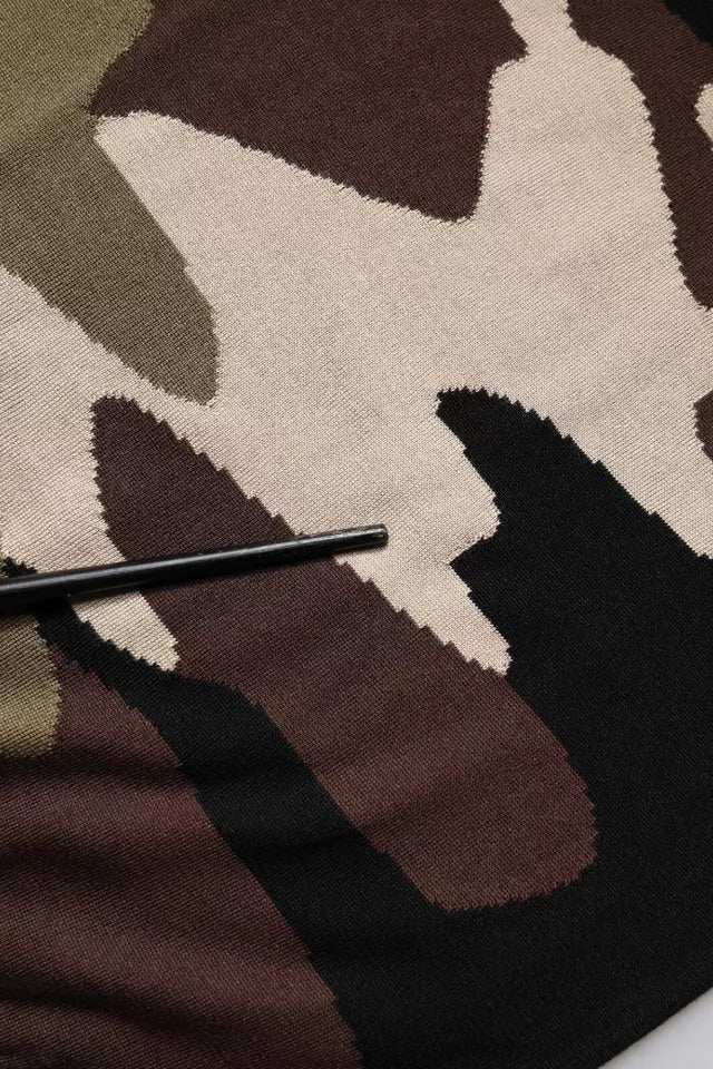 Dolce &amp; Gabbana – Mehrfarbiges Poloshirt mit Camouflage-Kragen