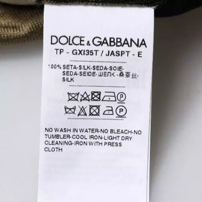 Dolce &amp; Gabbana – Mehrfarbiges Poloshirt mit Camouflage-Kragen